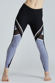 Jo + Jax - Lux Leggings (LUX) - Silver Lilac/Black - Final Sale
