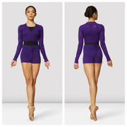 Bloch - Long Sleeve Knitted Wrap Top - Adult (Z3129) - Amethyst