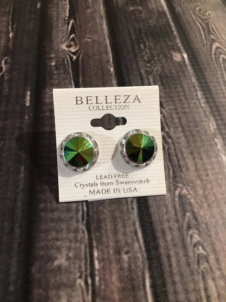 Belleza Collection - Swarovski Crystals Pierced Earrings - 15mm
