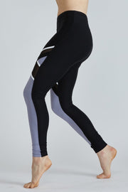 Jo + Jax - Lux Leggings (LUX) - Silver Lilac/Black - Final Sale