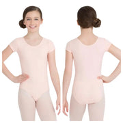 Capezio - Basic Short Sleeve Leotard - Child (TB132C) - Ballet Pink
