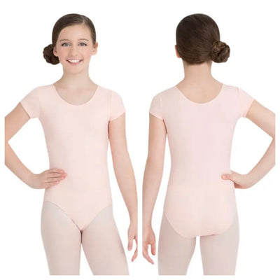 Capezio - Basic Short Sleeve Leotard - Child (TB132C) - Ballet Pink