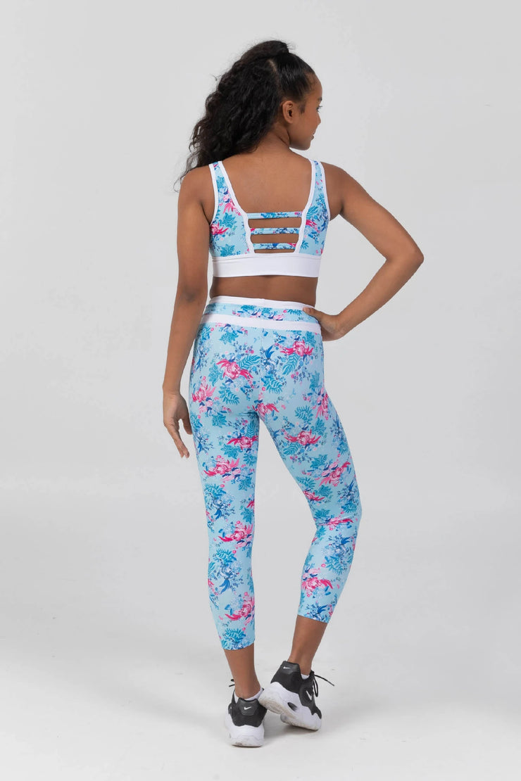 Sylvia P - Bellrose Crop Top - Adult (21-11-GHY-013) - Blue Final Sale