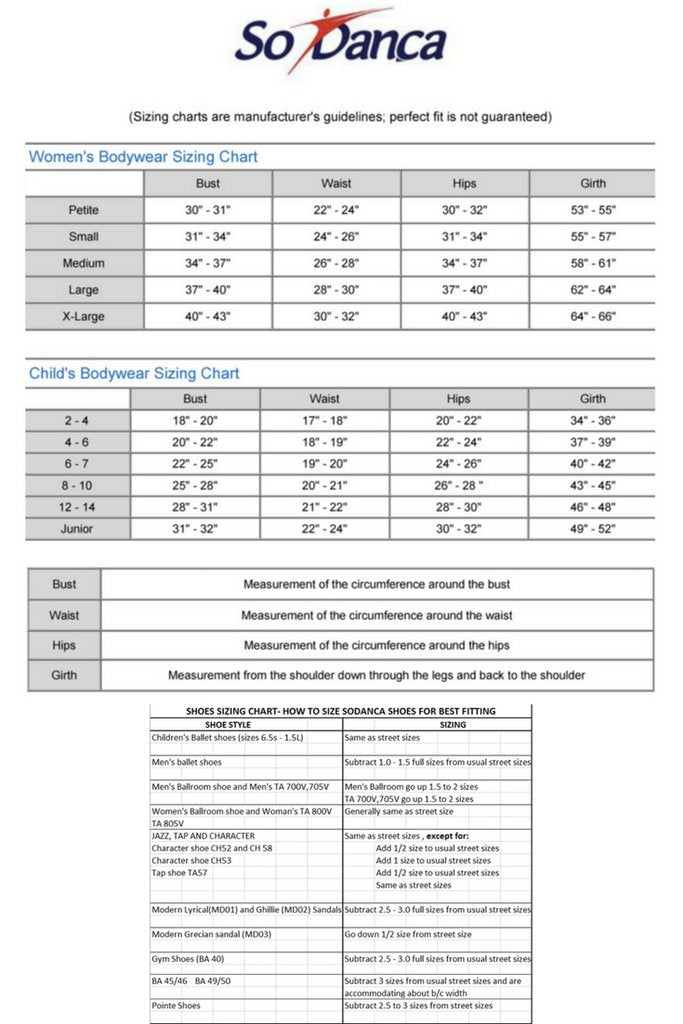 So Danca - V-Cut Short (Bree/Aubrey) - Adult (SL80) - Black