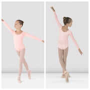 Bloch - Meglio Long Sleeve Leotard - Child (CL5609) - Light Pink