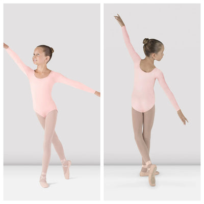 Bloch - Meglio Long Sleeve Leotard - Child (CL5609) - Light Pink