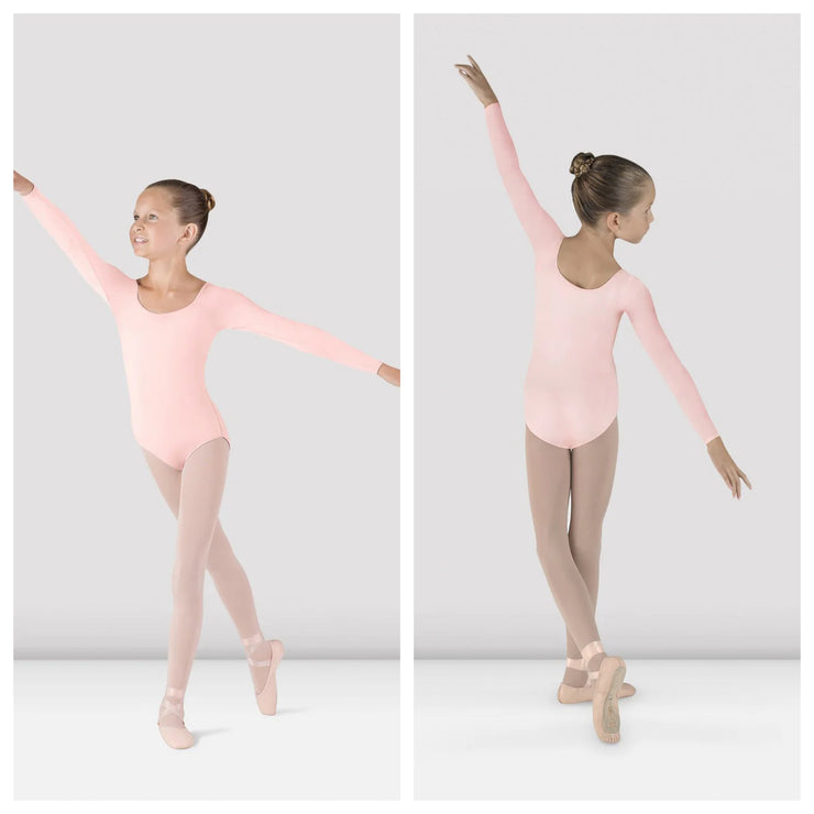Bloch - Meglio Long Sleeve Leotard - Child (CL5609) - Light Pink