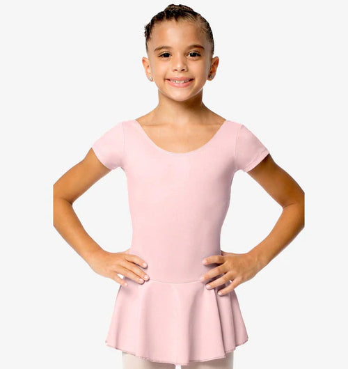 So Danca - Children's Christabel Cap Sleeve Leotard Dress - Child (SL122) - Light Pink