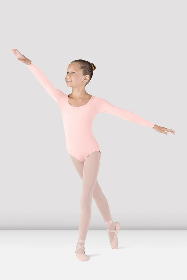 Bloch - Meglio Long Sleeve Leotard - Child (CL5609) - Light Pink