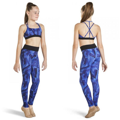 Kaia by Bloch - Printed Legging Contrast Band - Child (KA028P) - Mystik Final Sale