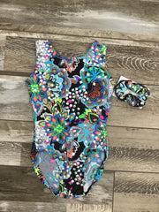 Mondor - Printed Tank Gymnastics Leotard - Child (07822) - Flower Power