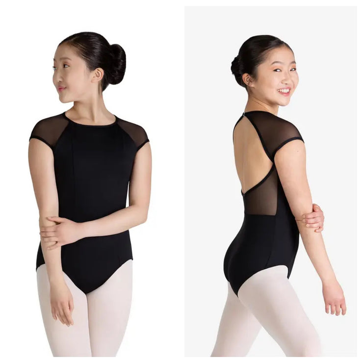 Capezio - Studio Collection Raglan Sleeve High Neck Leotard - Child (SE1076C) - Black
