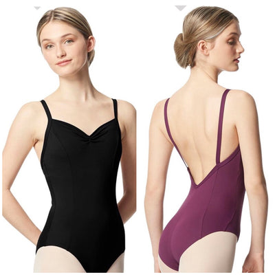 Lulli Dancewear - Darya Pinch Front Camisole Leotard - Adult (LUB334) - Black
