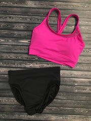 Bloch - Annora Double Leg Line Briefs - Adult (FR5012) - Black - Final Sale