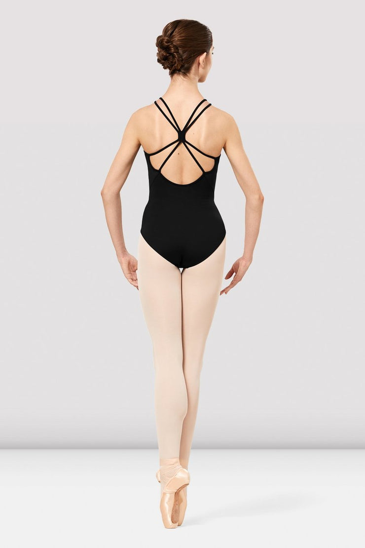 Bloch - Tween Sora Mesh Cross Back Embroidered Leotard - Tween (TWL2327) - Black