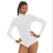 Eurotard - Mock Turtleneck Long Sleeve Leotard - Adult (44131) - White