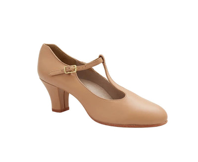 Capezio - 2" Jr. Footlight T-Strap Character Shoe - Adult (750) - Caramel