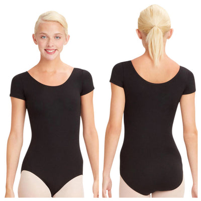 Capezio - Short Sleeve Leotard - Child/Adult (TB132C/TB133) - Black
