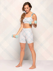 Eleve Dancewear - Olivia 7” Shorts - Adult - Plaidness - Final Sale