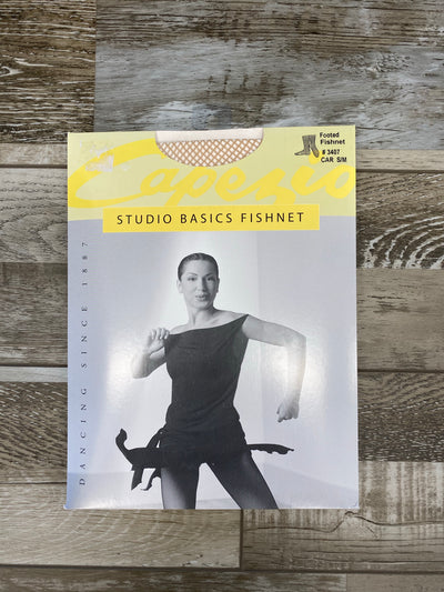 Capezio - Studio Basic Fishnet Seamless Tights - Child (3407C) - Caramel