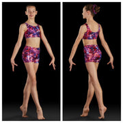 Bloch - Printed Crop Top - Child (GB193C) - Floral Fusion