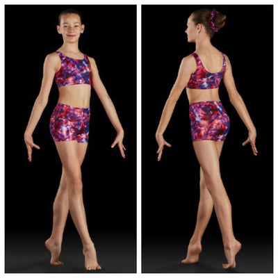 Bloch - Printed Crop Top - Child (GB193C) - Floral Fusion