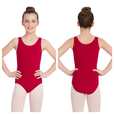 Capezio - High-Neck Tank Leotard - Child/Adult (CC201C/CC201) - Garnet