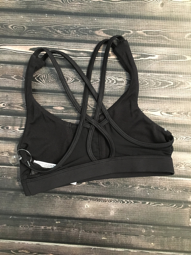 Bloch - Fiji Lace Up X Back Mesh Crop Top - Child (FT5130C) - Black - Final Sale