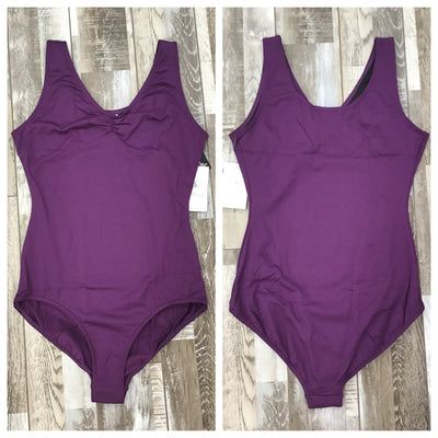 Capezio - Studio Collection Pinch Front V Neck Leotard - Adult (SE1008W) - Aubergine