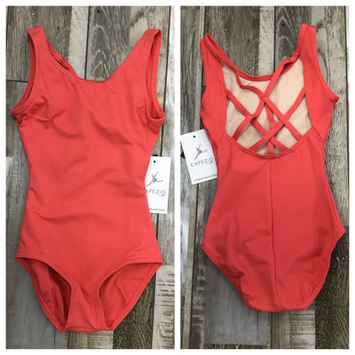 Capezio - Studio Collection Strappy Back Tank Leotard - Adult (SE1026W) - Coral