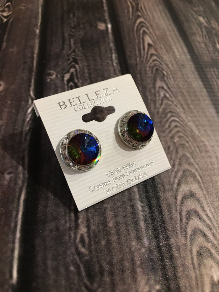 Belleza Collection - Swarovski Crystals Pierced Earrings - 15mm