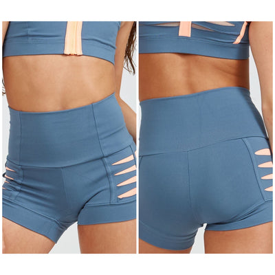 Jo + Jax - Pulse Shorts - Adult (PLS) - Rocket/Bright Peach Final Sale