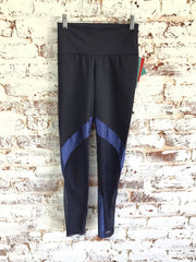 So Danca - Trinys Full Length Mesh Insert Legging - Adult (F-14289ES) - Jet Blue/Navy - Final Sale