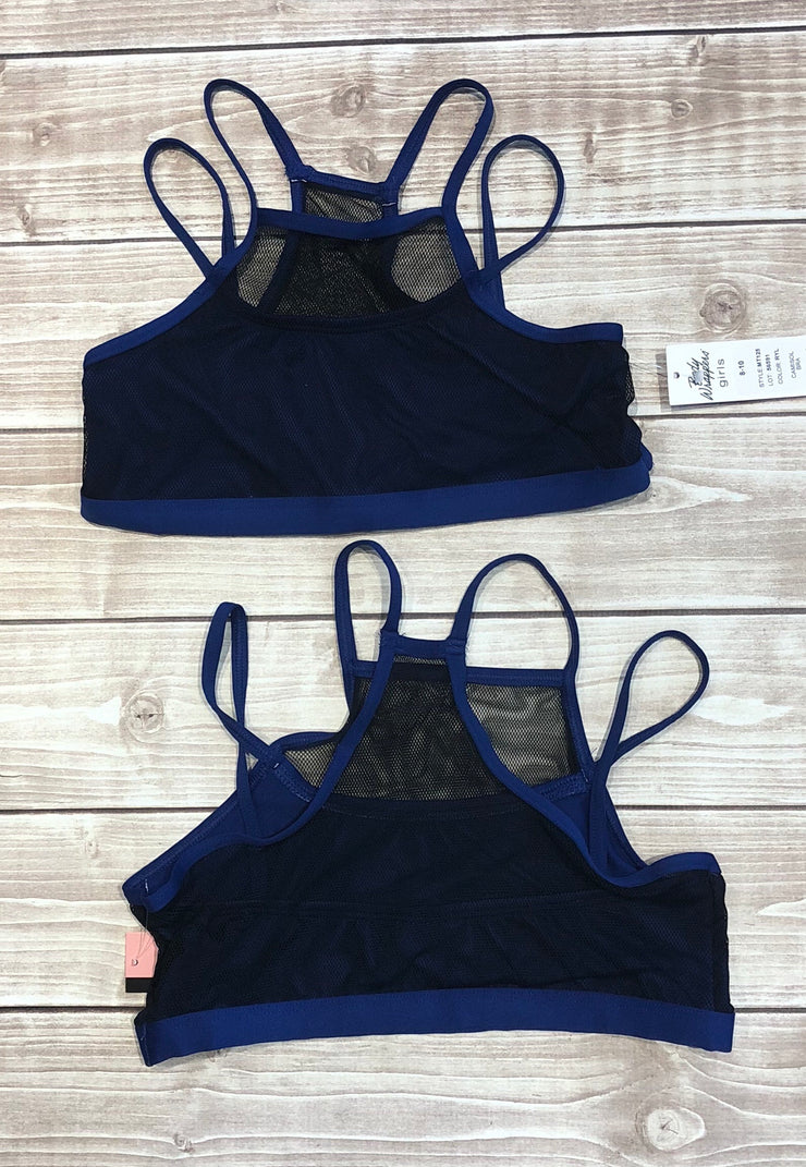 Body Wrappers - Mesh Camisole Bra Top - Adult (MT225) - Royal/Black - Final Sale