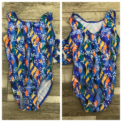 Mondor - Printed Tank Gymnastics Leotard - Child (27822) - Waves