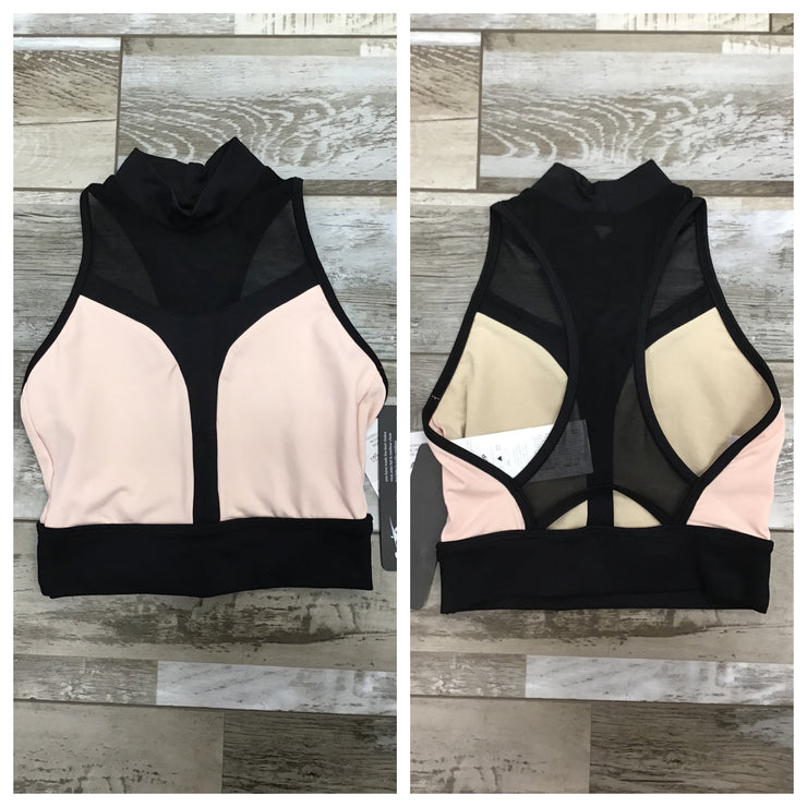 So Danca - Kylie Crop Top - Adult (SL145) - Antique Rose/Black - Final Sale