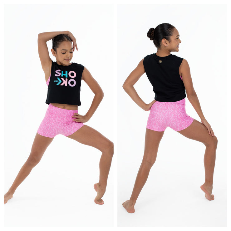 Bloch by Flo Active - Crop Muscle Top - Child (FM1637) - Black