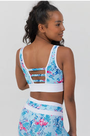 Sylvia P - Bellrose Crop Top - Adult (21-11-GHY-013) - Blue Final Sale