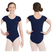 Capezio - Basic Short Sleeve Leotard - Child (TB132C) - Navy