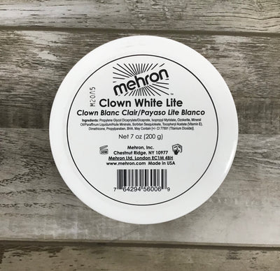 Mehron - Clown White Lite - 7oz (131-L) - White