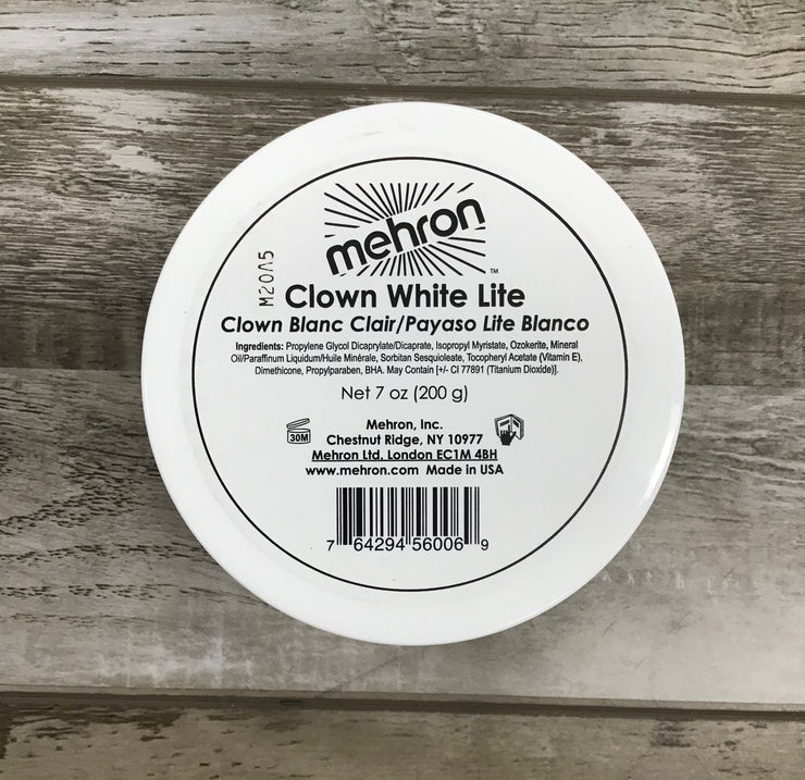 Mehron - Clown White Lite - 7oz (131-L) - White