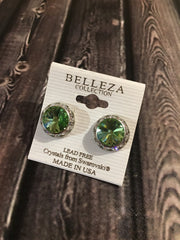 Belleza Collection - Swarovski Crystals Pierced Earrings - 15mm
