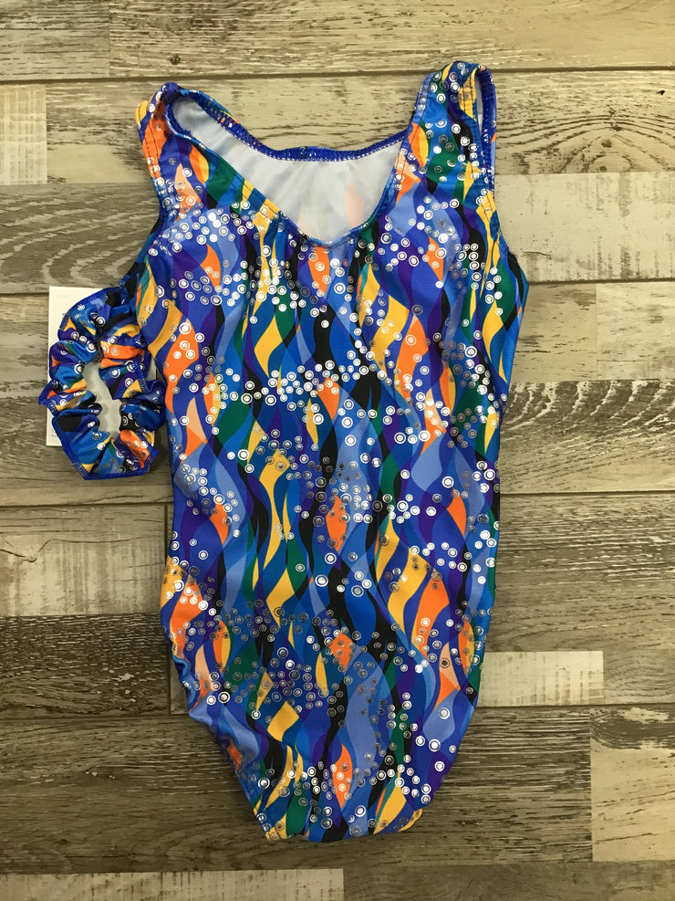 Mondor - Printed Tank Gymnastics Leotard - Child (27822) - Waves