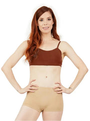 Capezio - Seamless Clear Back Sweetheart Bandeau Bra - Adult (3776W) - Mocha