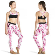 Kaia by Bloch - Printed Faux Pocket Legging - Child (KA019P) - Pinktastik - Final Sale