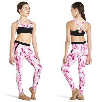 Kaia by Bloch - Printed Faux Pocket Legging - Child (KA019P) - Pinktastik - Final Sale