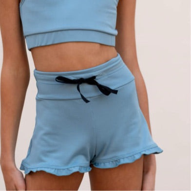 Honeycut - Ruffle Short - Adult (BAQ219) - Halo Blue Final Sale