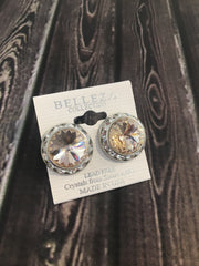 Belleza Collection - Swarovski Crystals Pierced Earrings - 20MM - XL