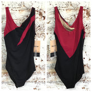 Nikolay - Anfisa Power Mesh Tank Leotard - Child (DAD1956MPN) - Black/Mesh (Raspberry)
