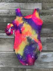 Mondor - Printed Tank Gymnastics Leotard - Child (7822) - Neon Pop